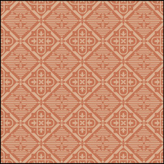 seamless pattern with red flowers