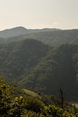 A Serene Mountain Landscape Captured Under Soft and Gentle Light
