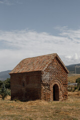 A Rustic Brick Structure Nestled Amidst the Beautiful Nature