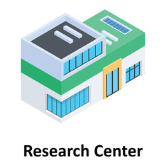 Fototapeta premium Research Center Vector icon which can easily modify or edit