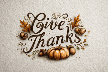 Thanksgiving. Roasted meat, family, "thank you" sign, turkey