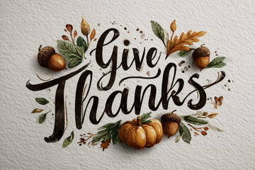 Thanksgiving. Roasted meat, family, "thank you" sign, turkey
