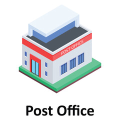 Post Office Vector icon which can easily modify or edit