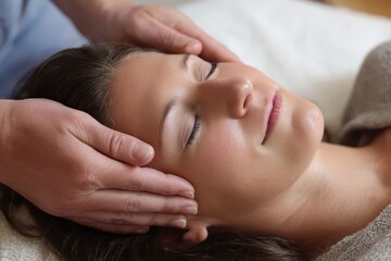 Cranial Sacral Therapy: Head Massage for Women in Alternative Relaxation Spa
