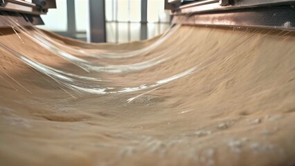 Industrial Dough Mixing Process in Bakery Production