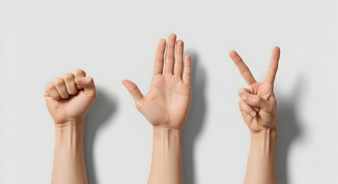 Hand Sign Communication Concept
