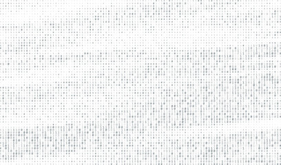 Futuristic Binary Matrix with Data Decryption Algorithm Concept in Technology and Hacker Coding Design, 0 and 1 Numbers for Cybersecurity