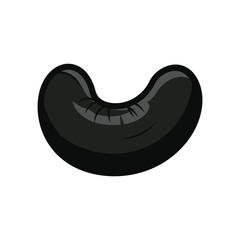 Fototapeta premium Black bean cartoon food legume