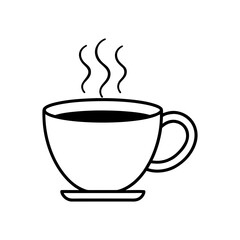 Clean Stylized Coffee Cup Design vector illustration