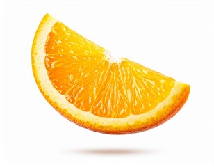 Orange slices isolated on white background
