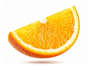 Orange slices isolated on white background