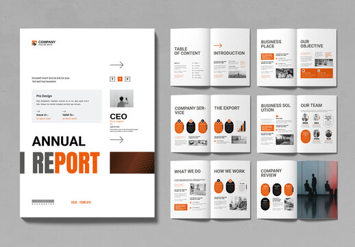 Annual Raport Layout Design Template