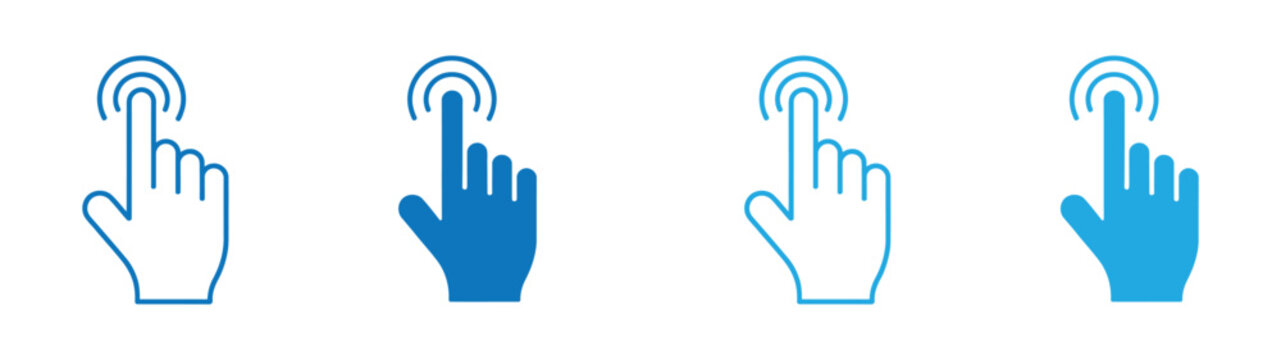Hand click icon set. hand cursor vectors,hand set. contain cursor, pointer, touch screen finger icon symbol sign. vector illustration,Heart in hand icon