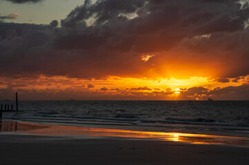 sunset at the beach