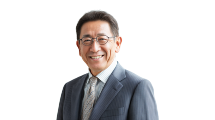 日本人の経営者(PNG・透過・素材)