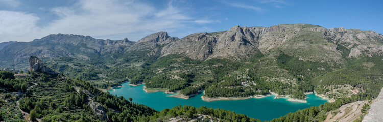 Old castle build in 11th century in Guadalest, Spain