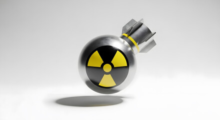Atomic Bomb Illustration: Nuclear Threat Symbolism