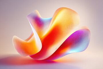 Abstract Colorful Geometric Shape With Vivid Colors