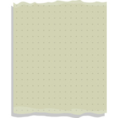 A Torn Piece Of Light Beige Paper With A Grid Of Small Grey Dots And A Shadow On A Transparent Background Minimalist Graphic Element