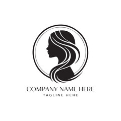  Spa logo simple woman face logo icon design vector 