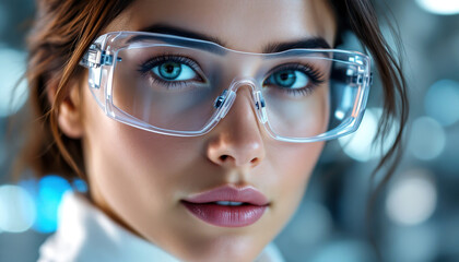 Fototapeta premium Nanotechnology vision: advanced optical innovations in scientific research