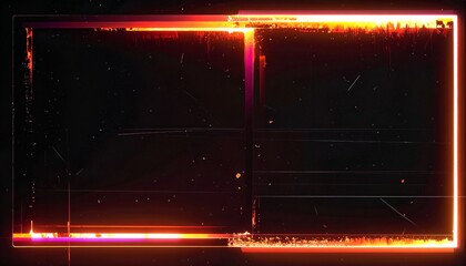 Luminous abstract frame with dynamic energy, digital glitches, and vibrant light streaks, perfect for futuristic technology presentations and modern graphic backdrops
