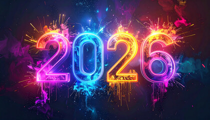 2026 Neon Fire and Paint Splash Fusion