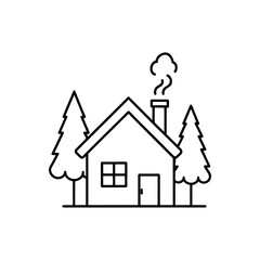 Minimalist Cozy House Vector Illustration vector illustration