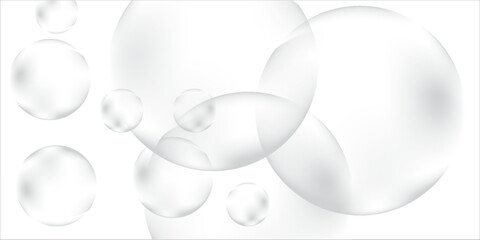 Abstract white glowing geometric lines on gray background. Modern shiny blue circle art simple