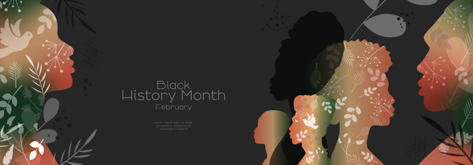 Black History Month banner. © Stafeeva