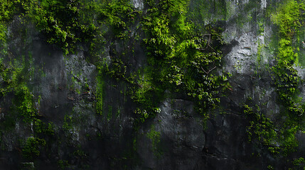 Obraz premium Wall Covered in Moss A Textured Natural Beauty