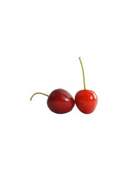 cherries isolated on white background