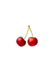 cherries on a white background