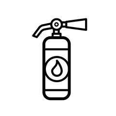 Fire extinguisher safety - vector icon