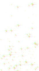 christmas stars twinkle flying on transparent background, png winter holiday and new year celebration vertical social media isolated design element