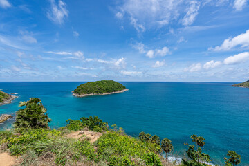 Background for summer vacation concept,Beautiful seashore at Phuket island Thailand