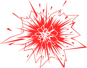 Business Disruption & Innovation Silhouette - Chaotic Geometric Shattering Shape Black Vector Icon for Creative Breakthrough