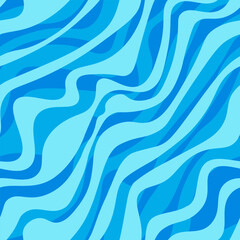 Abstract blue waves creating a soothing, flowing pattern for calming backgrounds or graphic design
