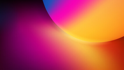 Bright abstract blend of colors with a circular shape creating a vibrant visual effect in a digital artwork