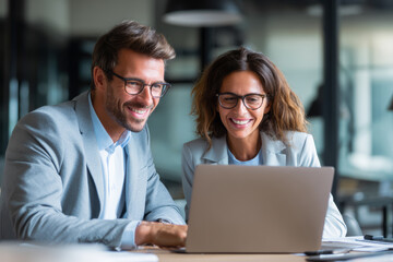 Obraz premium business people working together in office