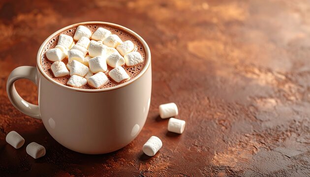 hot chocolate with marshmallows and cinnamon
