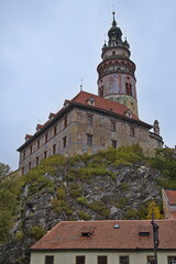 Obraz premium Castle in Cesky Krumlov, Czech republic, Europe 
