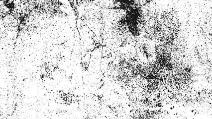 Grunge pattern on transparent background,  Black and White Texture. Abstract monochrome grunge for text design. 