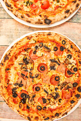 Chicken tikka masala pizza with spiced-marinated chicken, red onion, fresh cilantro, and yogurt sauce