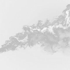White smoke drifts softly in delicate waves, creating an ethereal and magical vibe. Perfect for fantasy, mystical, or abstract projects. Transparent background ready. PNG