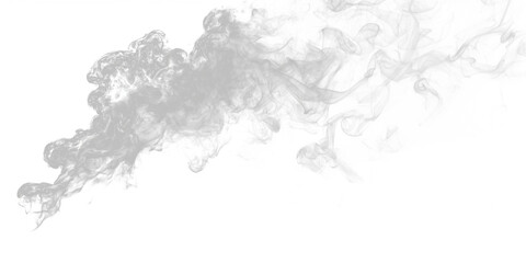 Grey smoke curls upward in soft, flowing spirals, adding depth and texture. Perfect for abstract, mystical, or cinematic visuals. Transparent background included. PNG