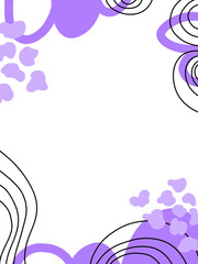 abstract background with circles abstract red frame empty space center for background, card, poster, or design