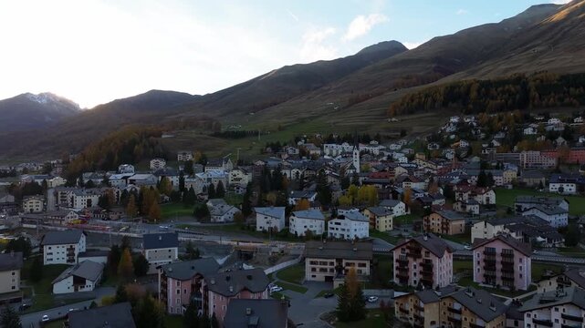 the swiss village of zuoz 4k 25fps video