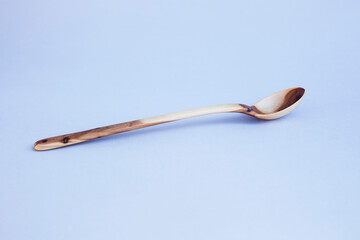 wooden kitchen ware on white background isolated