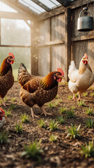 Their alert expressions convey vitality and well-being. The green sprouts are a powerful symbol of new life.